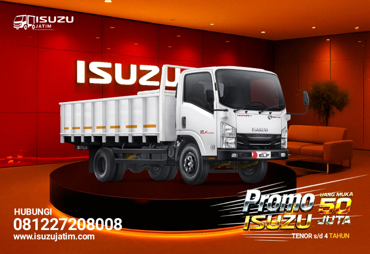 Promo Isuzu NMR 6 Roda Bak Kayu Bak Besi Surabaya